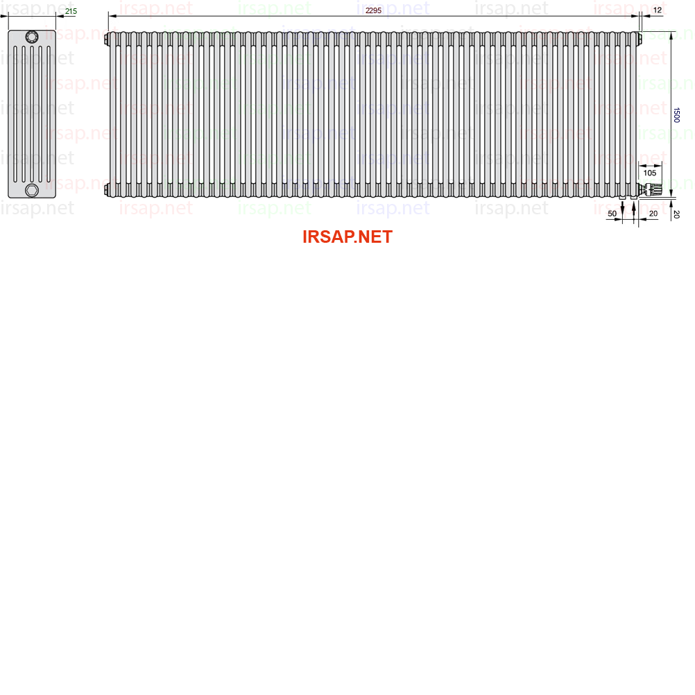 Радиатор IRSAP Tesi 61500/51 T26 CL 01